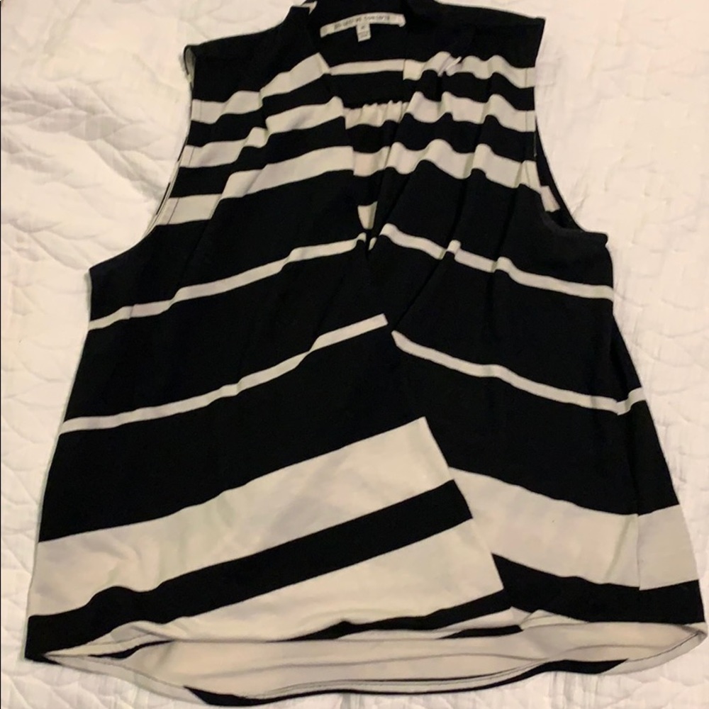 Sleeveless wrap style top